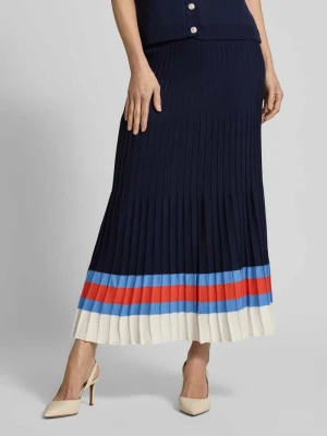 Długa spódnica z mieszanka wiskozy w imitacja dzianiny milano italy