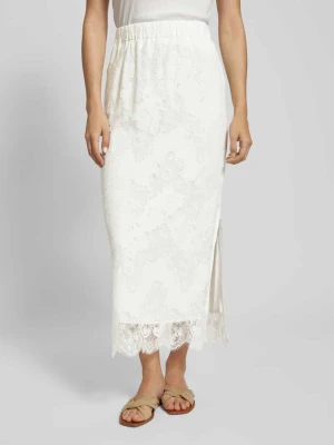 Długa spódnica z obszyciem koronką model ‘Jadine’ MbyM