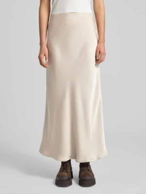 Długa spódnica z satyny z elastycznym pasem model ‘Vicky’ NEO NOIR