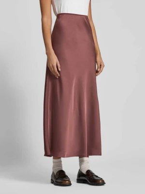 Długa spódnica z satyny z elastycznym pasem model ‘Vicky’ NEO NOIR