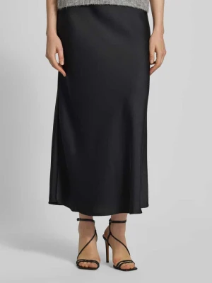 Długa spódnica z satyny z elastycznym pasem model ‘Vicky’ NEO NOIR