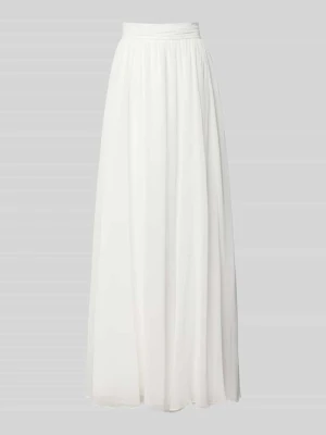Długa spódnica z szyfonu z zamkiem błyskawicznym luxuar
