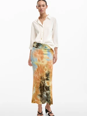 Długa spódnica o teksturze Desigual