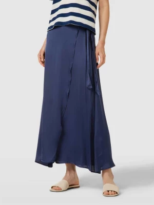 Długa spódnica z wiskozy w kopertowym stylu model ‘Eline’ Soaked in Luxury