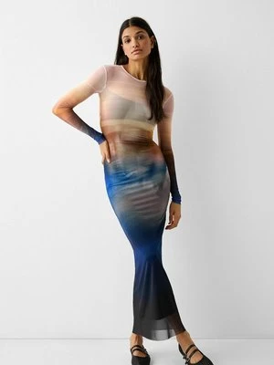 Długa sukienka Bershka