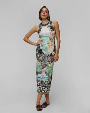 Długa Sukienka Bodycon Damska Camilla