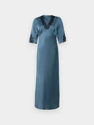 Długa sukienka Bruuns Bazaar petrol