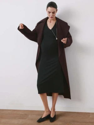 Długa sukienka ciążowa czarny - Kobieta - - MANGO