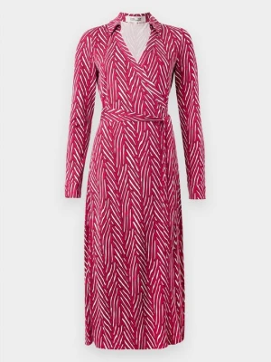 Długa sukienka Diane Von Furstenberg ciemnoczerwony