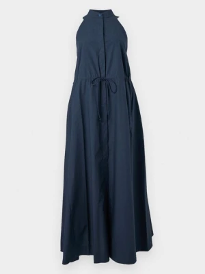 Długa sukienka Emporio Armani granatowy