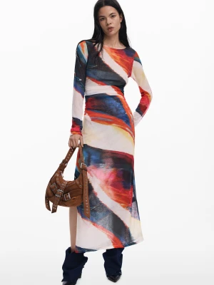 Długa sukienka fale Desigual