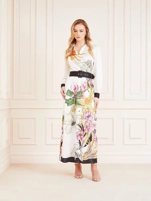 Długa Sukienka Marciano W Kwiatowy Print Marciano Guess
