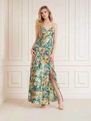 Długa Sukienka Marciano W Kwiatowy Print Guess