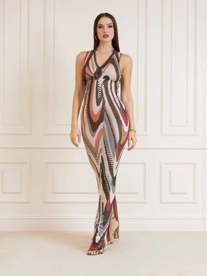 Długa Sukienka Marciano Z Geometrycznym Printem Marciano Guess