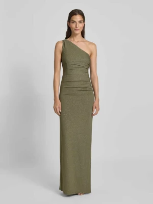 Długa sukienka na jedno ramię z efektem błyszczącym Jake*s Cocktail