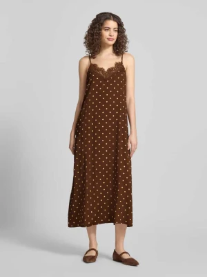 Długa sukienka z mieszanki wiskozy model 'Alma' OH APRIL