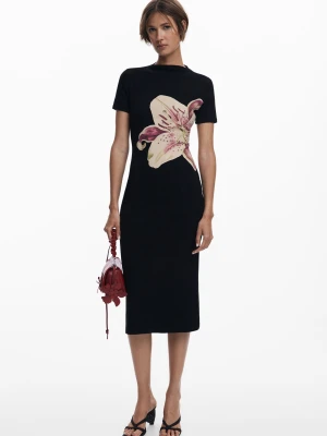 Długa sukienka orchidea Desigual