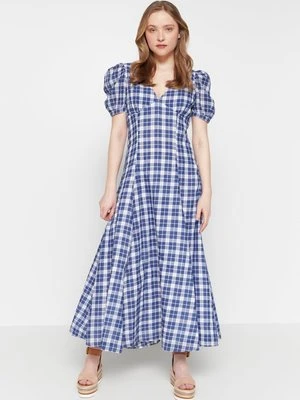 Długa sukienka Polo Ralph Lauren niebieski