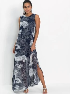 Długa sukienka szyfonowa bonprix