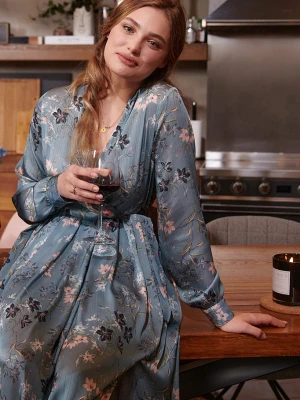 Długa sukienka taliowana Raining Love XS