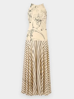 Długa sukienka Topshop mleczny