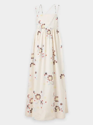 Długa sukienka Topshop pomarańczowy