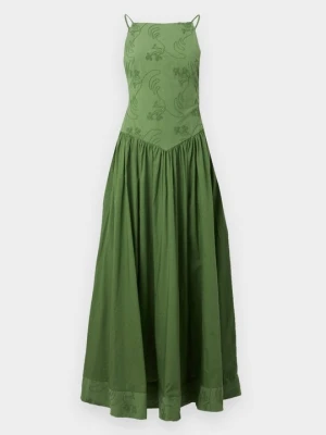 Długa sukienka Topshop zielony