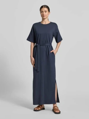 Długa sukienka w kroju loose fit z czystej bawełny model ' ESSENTIAL' Selected Femme