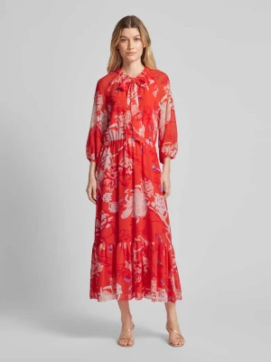 Długa sukienka w kwiatowe wzory s.Oliver BLACK LABEL