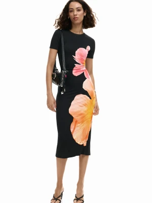 Długa sukienka w kwiaty Desigual