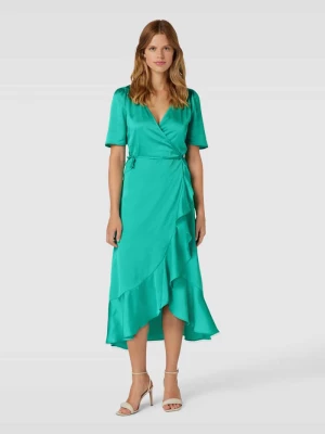 Długa sukienka w stylu kopertowym model ‘Karvin’ Soaked in Luxury