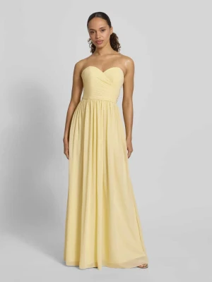 Długa sukienka w stylu z odkrytymi ramionami Mascara