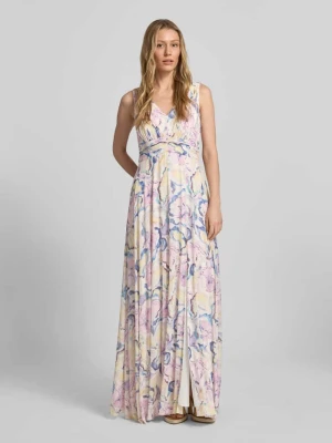 długa sukienka we wzór na całej powierzchni Christian Berg Cocktail