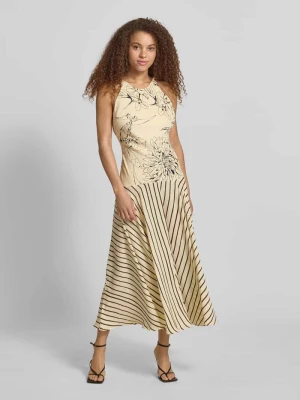 Długa sukienka we wzór na całej powierzchni model 'MILLE' Topshop