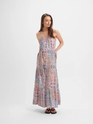 Długa sukienka z boho printem Top Secret