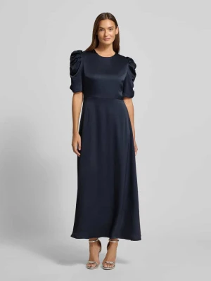 Długa sukienka z bufiastymi rękawami model ‘Benuti’ NEO NOIR