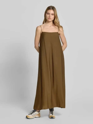 długa sukienka z cienkimi ramiączkami i prostokątny dekolt curated by Anna Schürrle Style Icon Collection