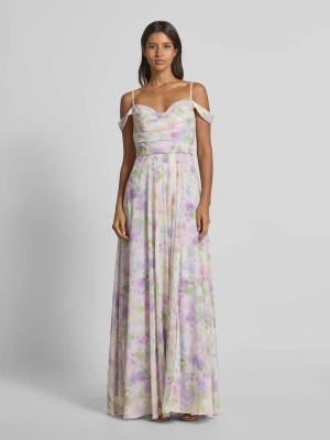 Długa sukienka z cienkimi ramiączkami Mascara