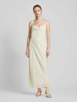 Długa sukienka z cienkimi ramiączkami model ‘Darleen’ EDITED