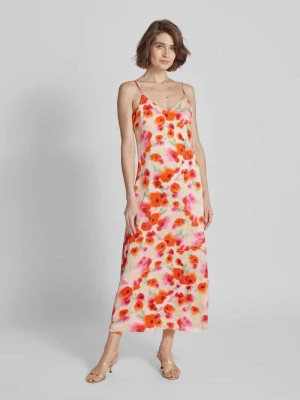 Długa sukienka z cienkimi ramiączkami model ‘RAVENNA’ Vila