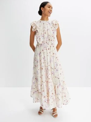 Długa sukienka z czystej bawełny bonprix