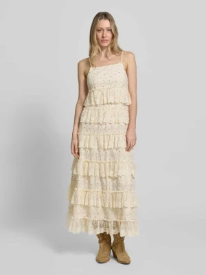 Długa sukienka z czystej bawełny model 'LORETTA' Vero Moda