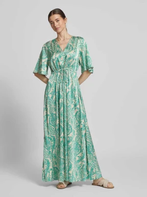 Długa sukienka z dekoltem w serek model ‘Farinela’ b.Young