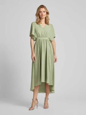 Długa sukienka z dekoltem w serek model ‘MIRAGE’ Vila