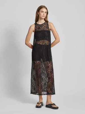 Długa sukienka z efektem podpalenia model ‘OLLINE’ Pieces