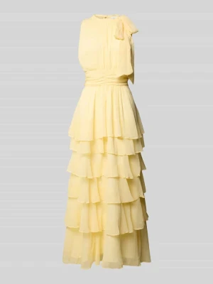 Długa sukienka z efektem stopniowania model ‘MARLI SOLID CHIFFON DRESS’ NEO NOIR