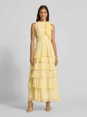 Długa sukienka z efektem stopniowania model ‘MARLI SOLID CHIFFON DRESS’ NEO NOIR