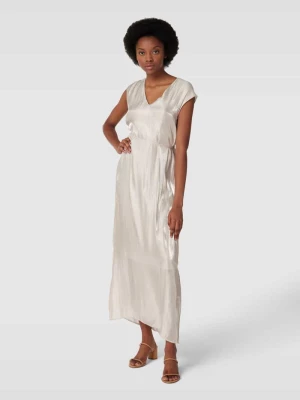 Długa sukienka z efektowną przędzą model ‘GLAMMY’ CINQUE