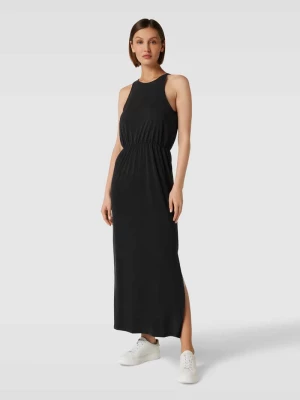 Długa sukienka z elastyczna tasiemką w talii model ‘Modala’ Vila