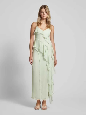 Długa sukienka z falbanami model ‘Frill’ Gina Tricot